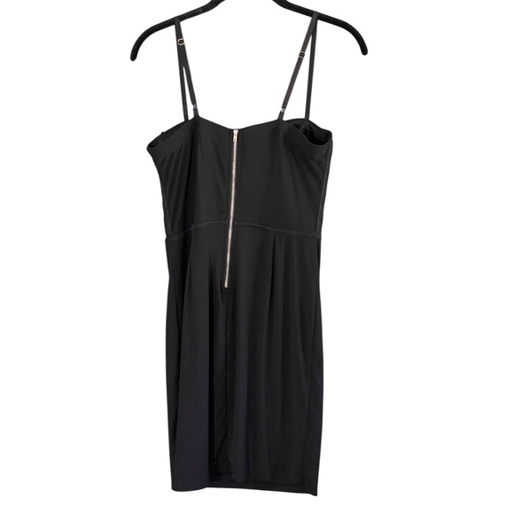 Haute Monde Bustier Corset Slip Dress Medium Black Bodycon Sexy Goth Clubbing - Picture 5 of 7